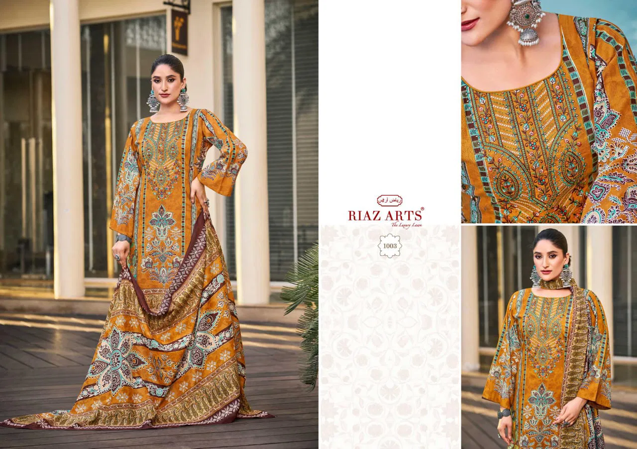 Ombre By Riaz Arts Karachi Lawn Printed Dress Material Wholesale Shop In Surat